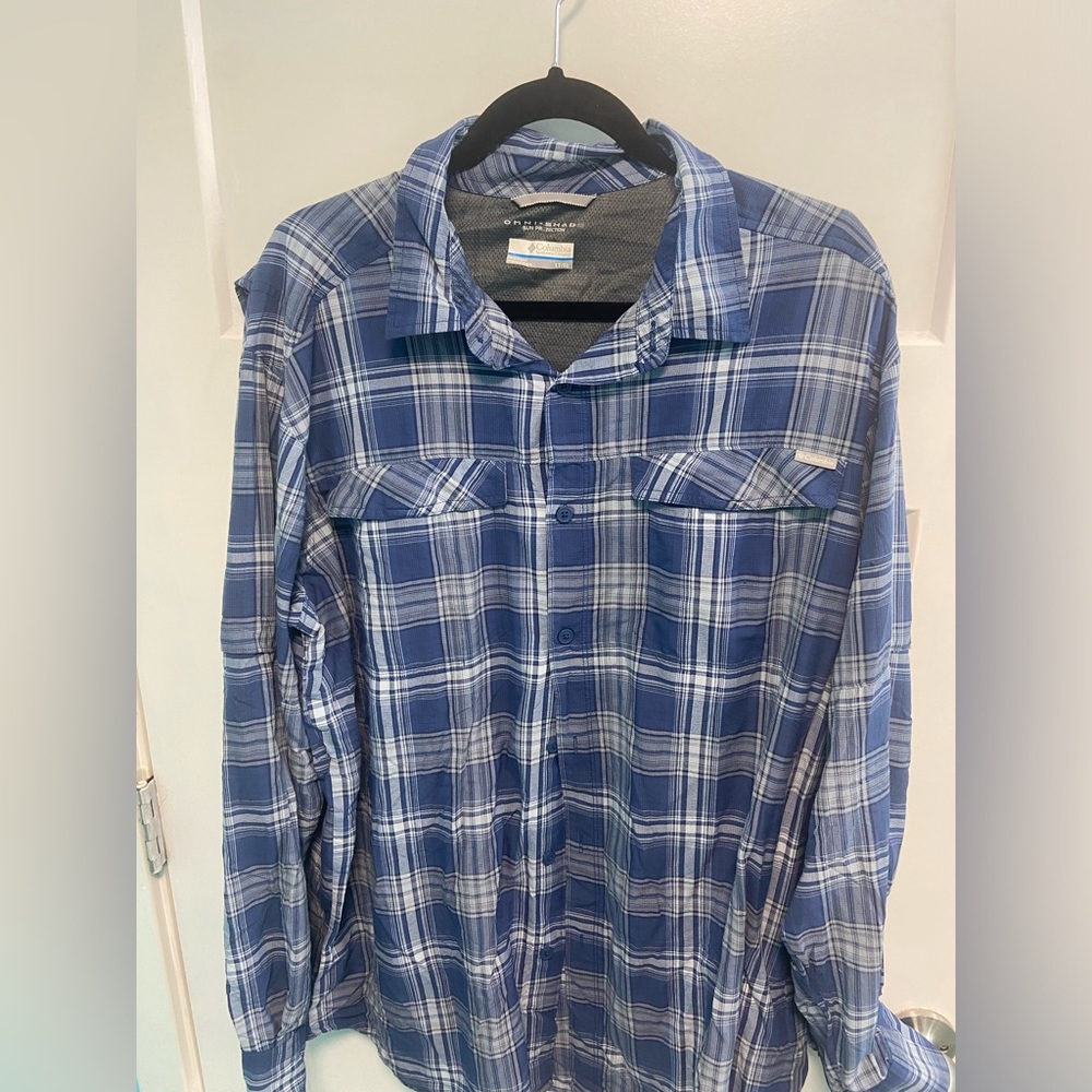 Blue Plaid Men's Shirt